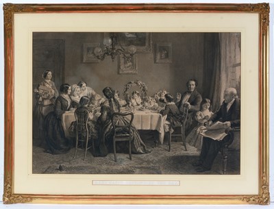 Lot 6 - After William Powell Frith - Alice's Birthday Party | engraving
