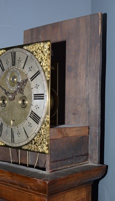 Lot 1174 - Edward Stanton, London: a burr walnut and walnut longcase clock.