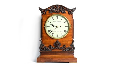 Lot 1139 - Reid & Son, Newcastle upon Tyne: a Victorian mahogany bracket clock.