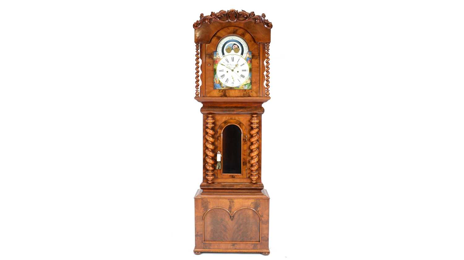 1030 - W. Murray & Son, Bellingham: a large and impressive 19th C clock.