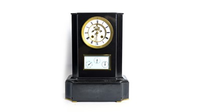 Lot 1151 - Moser of Paris: a 19th Century French black marble mantel clock.