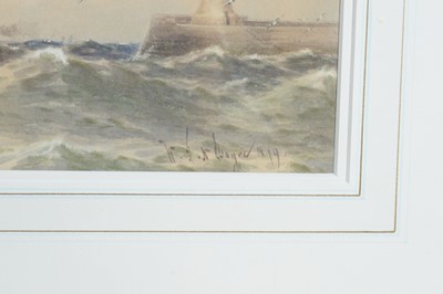 Lot 815 - William Thomas Nichol Boyce - Crossing the Bar at the Entrance to the River Tyne | watercolour