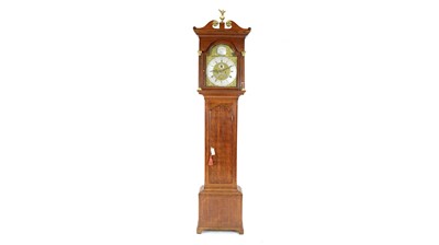 Lot 1179 - Robert Marshall, Newcastle: an oak longcase clock.