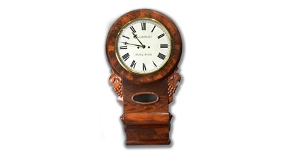 Lot 1168 - R. Marshall, Shotley Bridge: A Victorian mahogany drop dial wall clock