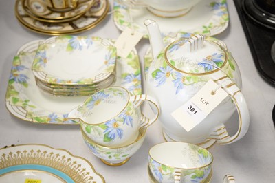 Lot 381 - A Royal Paragon ‘Poinsettia’ pattern part tea and coffee service; and other items.