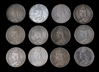 Lot 137 - Victoria (1837-1901), twelve Crowns