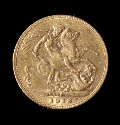 Lot 147 - George V (1910-1936), gold Sovereign, 1913