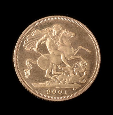 Lot 150 - Elizabeth II (1958-) gold Sovereign 2001.