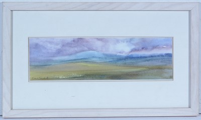 Lot 77 - Bob Turnbull - Twilight Landscape | watercolour