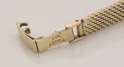 Lot 167 - A 14ct yellow gold Tissot cocktail watch