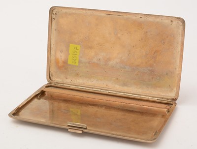 Lot 136 - A 9ct yellow gold cigarette case, by Addie Brothers