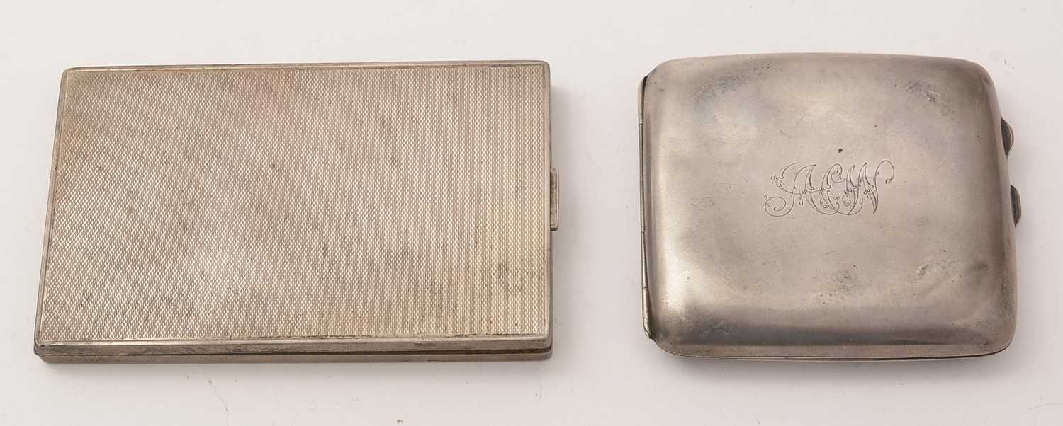 Lot 135 - Two silver cigarette case