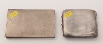Lot 135 - Two silver cigarette case