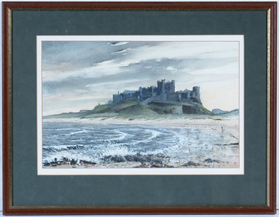 Lot 41 - Ronald William Thornton - Bamburgh Castle | watercolour