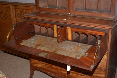 Lot 59 - A George III mahogany secretaire chest.