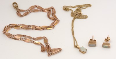 Lot 279 - Opal and gold jewellery.