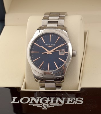 Lot 295 - A Longines Conquest Classic steel cased wristwatch