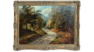 Lot 996 - Clarence Henry Roe - Autumnal Country Lane | oil