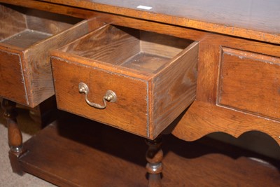 Lot 53 - An 18th Century style ‘stressed oak’ dresser.