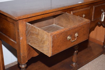 Lot 53 - An 18th Century style ‘stressed oak’ dresser.