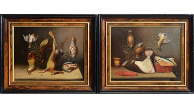 Lot 1029 - Manner of Benjamin Blake - A Pair of Bountiful Larder Still-Lifes with Game | oil