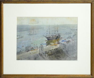 Lot 27 - George Edward Horton - At the Shipyard | watercolour