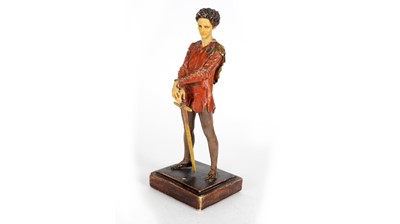 Lot 1237 - Agatha Walker (1888-1980): a painted wax statuette