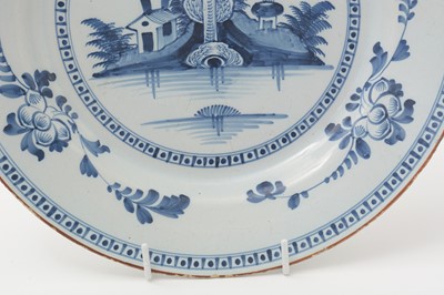 Lot 740 - Delft blue and white charger