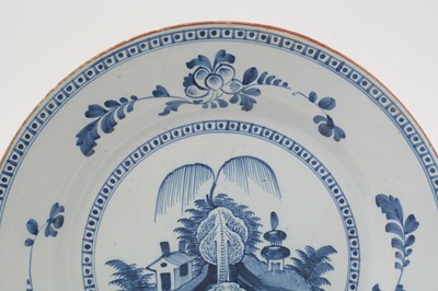 Lot 740 - Delft blue and white charger
