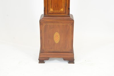 Lot 1210 - William Bell, North Shields: a handsome inlaid mahogany longcase clock.