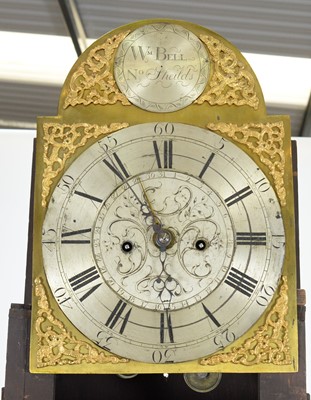 Lot 1210 - William Bell, North Shields: a handsome inlaid mahogany longcase clock.
