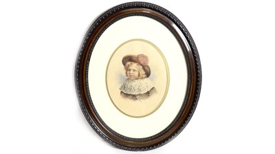 Lot 788 - John Duncan - Portrait of a Boy in "Lord Fauntleroy" Fashion | watercolour