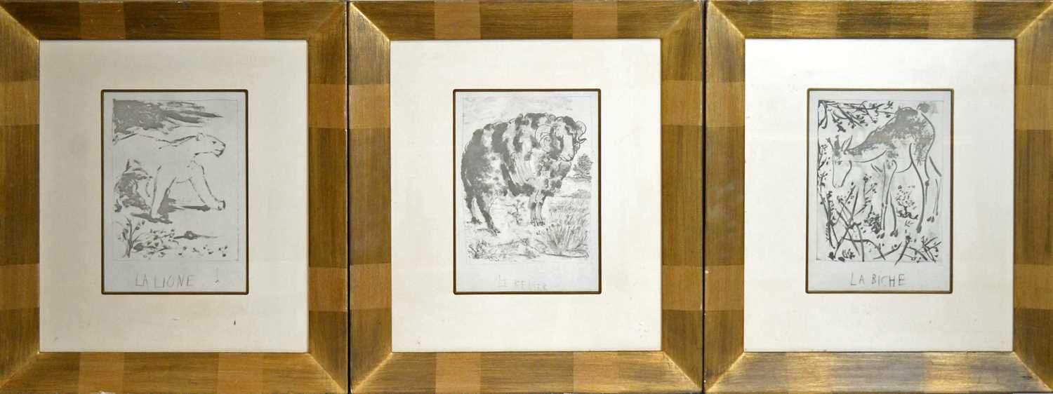 Lot 491 - After Pablo Picasso - Three Animal Studies | photolithographs