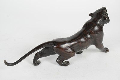 Lot 1225 - A 20th Century Japanese bronze tiger