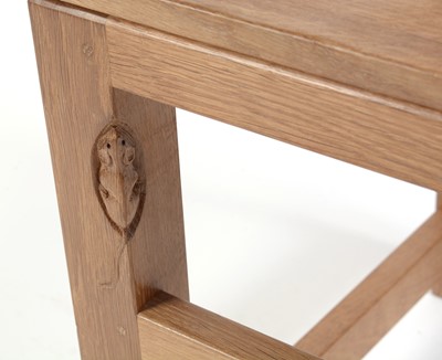 Lot 1278 - Workshop of  Robert ‘Mouseman’ Thompson (Kilburn): an oak side chair.