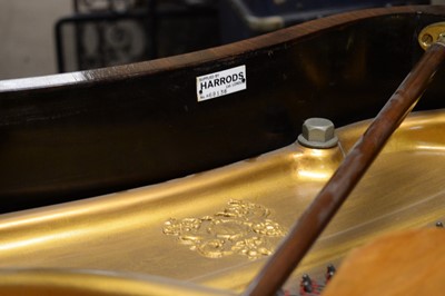 Lot 79 - John Broadwood & Son: a walnut baby/boudoir grand piano.