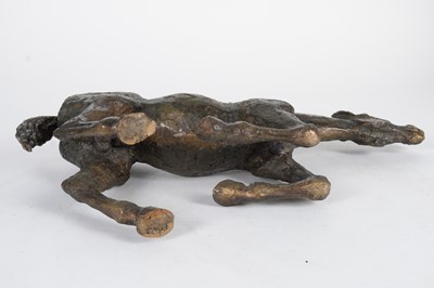 Lot 1226 - Ann Baxter: brown patinated bronze model of a horse