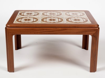 Lot 356 - G Plan: a pair of teak rectangular tile top occasional tables