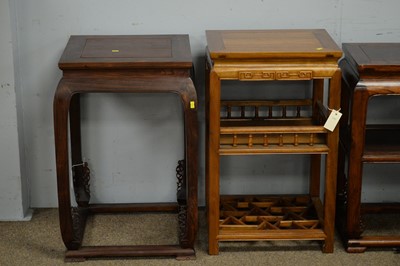 Lot 40 - Four assorted Chinese hardwood occasional tables