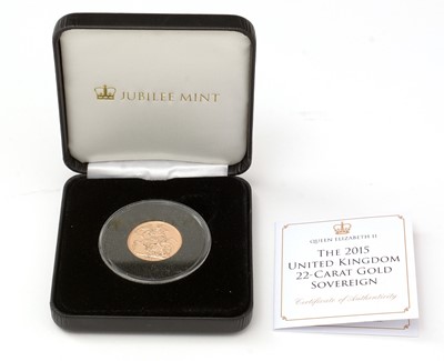 Lot 447 - The 2015 United Kingdom 22-carat gold Sovereign