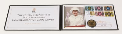 Lot 451 - The Queen Elizabeth II Gold Britannia commemorative coin cover
