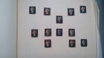 Lot 440 - A selection of penny black stamps and other stamps