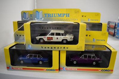 Lot 297 - A selection of Vanguards Triumph die-cast model cars.