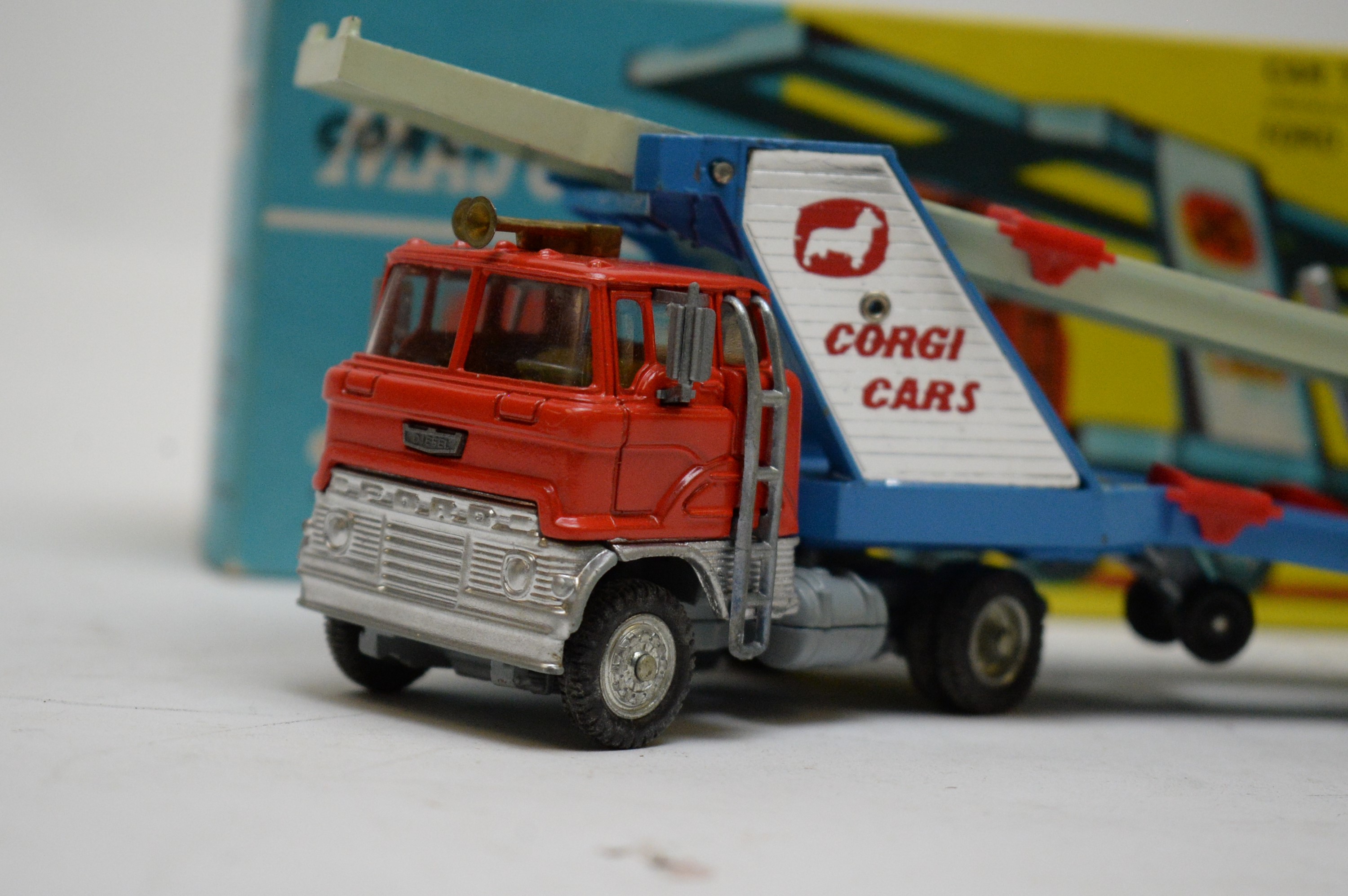 Vintage Corgi Toys Ford COE Car Transporter + 5 Cars Mini …