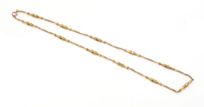 Lot 188 - A 9ct yellow gold fancy link chain