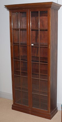 Lot 76 - A Victorian-style mahogany bookcase.