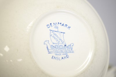 Lot 329 - A large assortment of Furnivals Ltd., Denmark dinnerware.