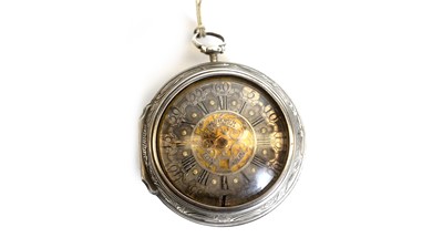 Lot 521 - John Wilter, London: a George III silver pair cased pocket watch