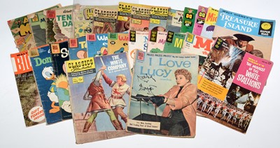 Lot 319 - Vintage Comics by Gold Key, Harvey, Dell and Classics Illustrated.