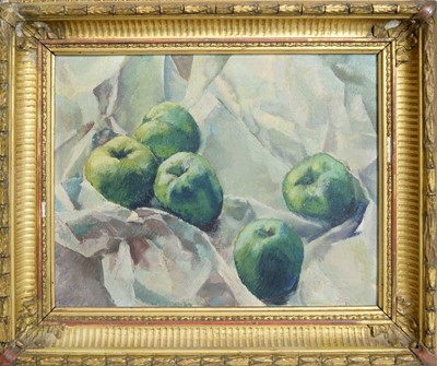 Lot 664 - John Seed - Green Apples | oil